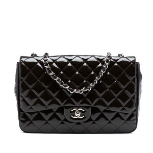 Pre-Loved Chanel Jumbo Classic Patent Single Flap